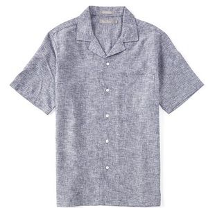 Daniel Cremieux Signature Linen Solid Short-Sleeve Woven Camp Shirt
